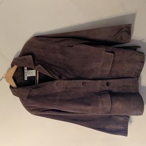 Jessica Holbrook Leather/ Suede Brown Jacket